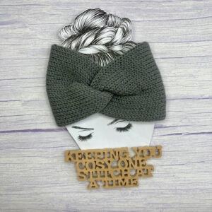 Medium Weight Machine-Knitted Twisted Headwrap