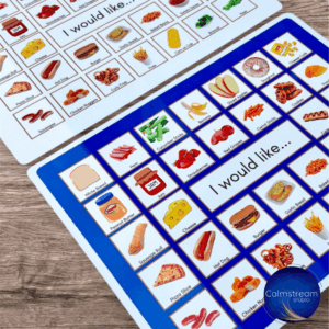Touch Communication Board for Snack and Meal Times – Customizable Grid Sizes and Background Colors