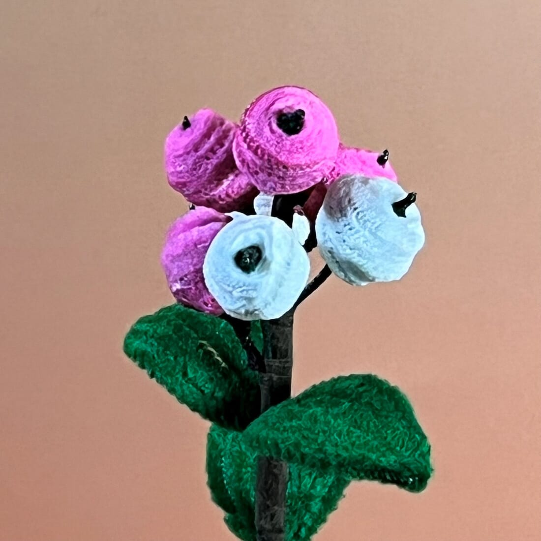 Colorful Fuzzy Wire Berry Sprig for Vases and Bouquets - Image 3