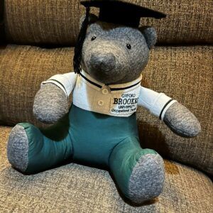 Buttons The Best Dressed Bear – Handcrafted from Sentimental Clothing