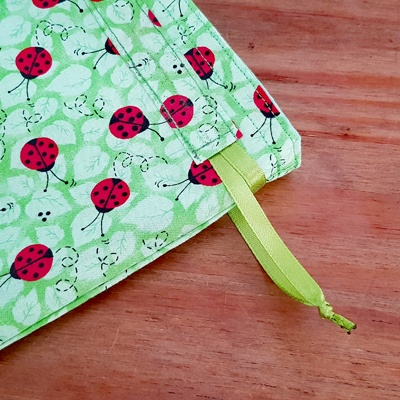 Handmade Mini Ladybird Print Reusable Gift Bag - Eco Friendly Cotton Drawstring Pouch