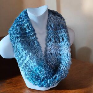 Hand knitted infinity scarf. All proceeds to The Stroke Association