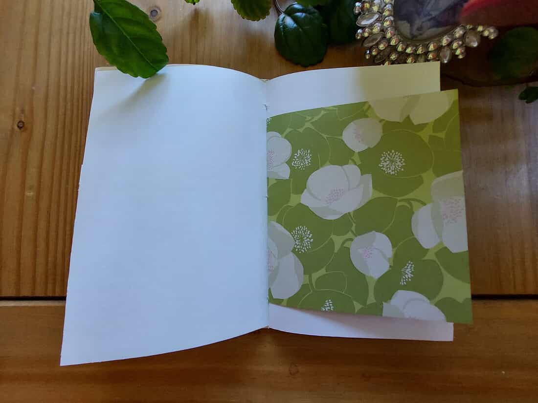 Handmade Journal or Notebook with Iridescent Shimmer Cover - 116 pages - Image 6