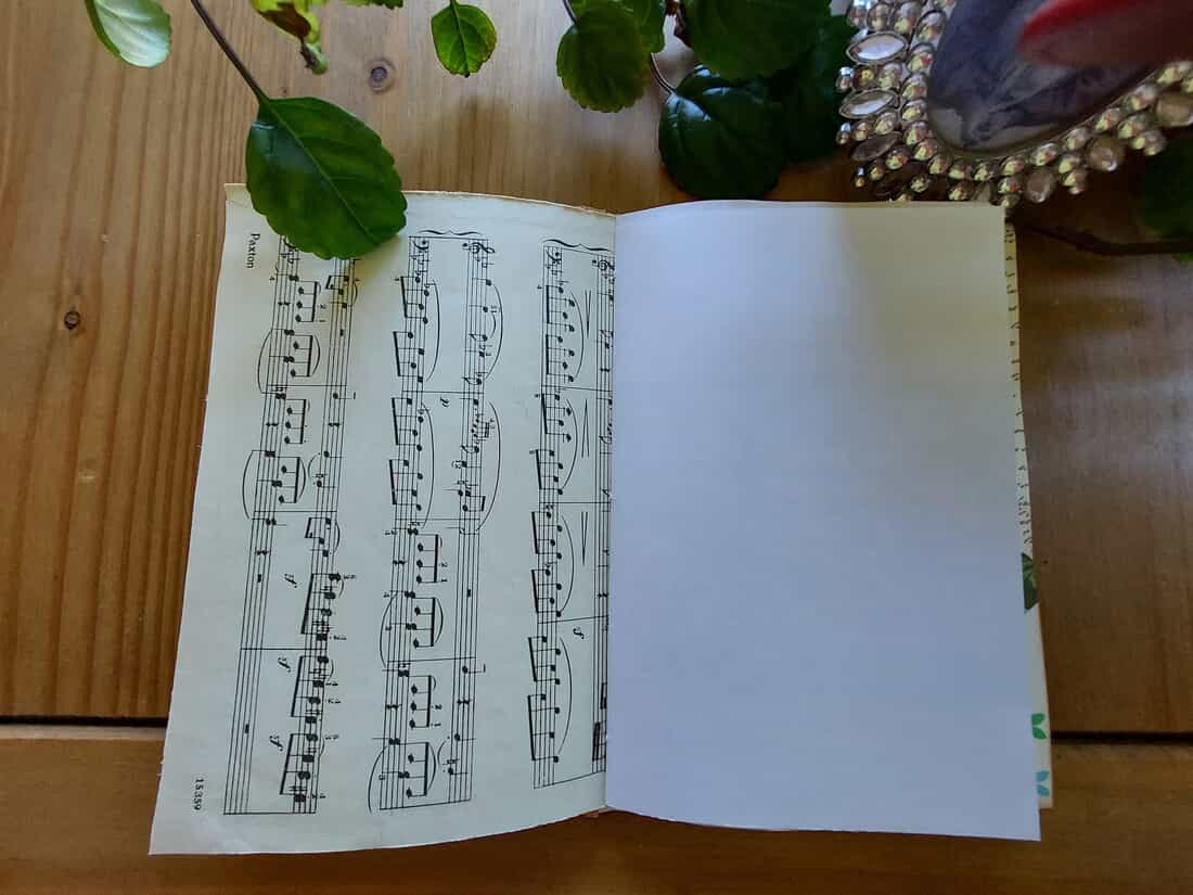 Handmade Journal or Notebook with Iridescent Shimmer Cover - 116 pages - Image 2