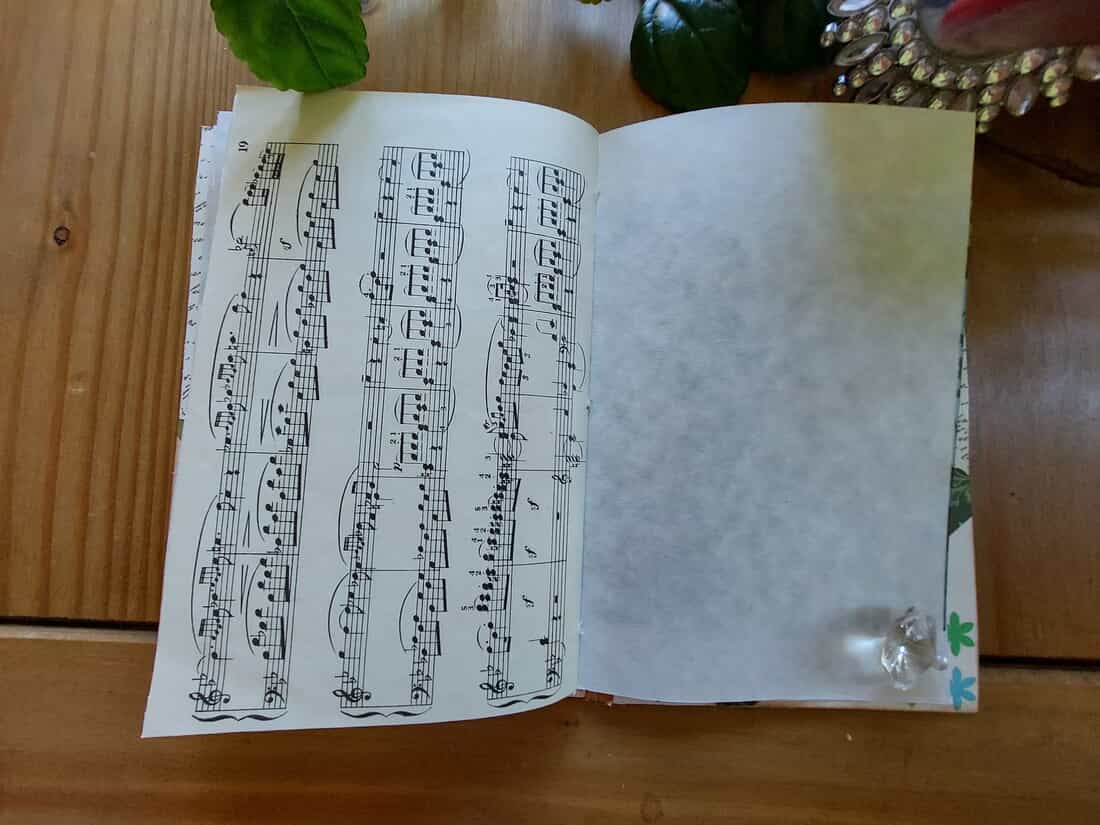 Handmade Journal or Notebook with Iridescent Shimmer Cover - 116 pages - Image 5