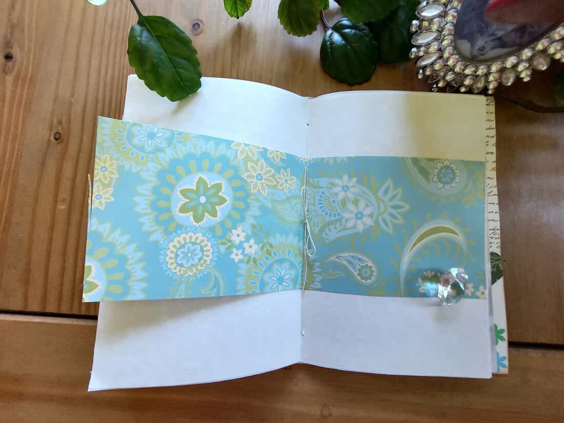 Handmade Journal or Notebook with Iridescent Shimmer Cover - 116 pages - Image 9
