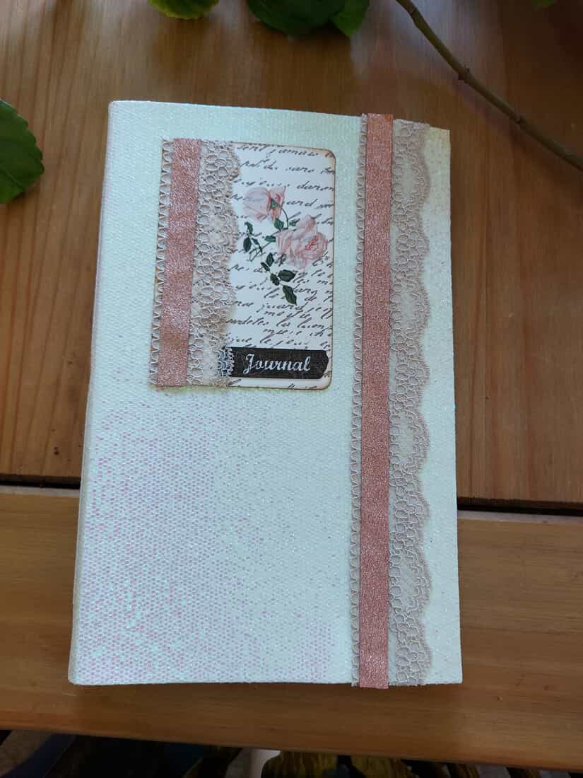 Handmade Journal or Notebook with Iridescent Shimmer Cover - 116 pages