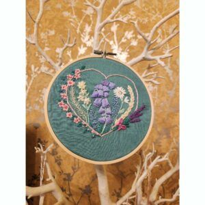Wildflowers Embroidery Hoop Art, Mothers Day Gift, Can be personalised