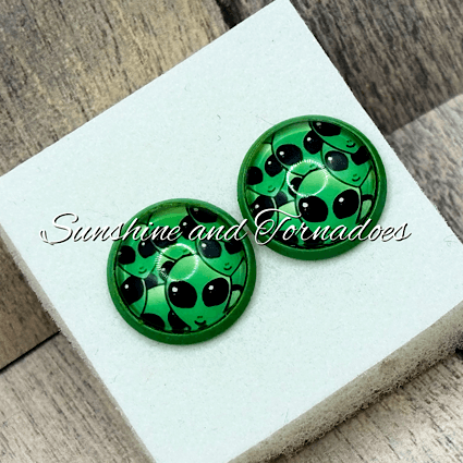 👽✨ Out-of-This-World Alien Stud Earrings ✨👽 - Image 7