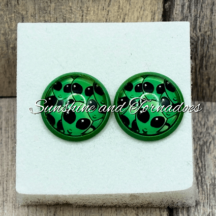 👽✨ Out-of-This-World Alien Stud Earrings ✨👽 - Image 6
