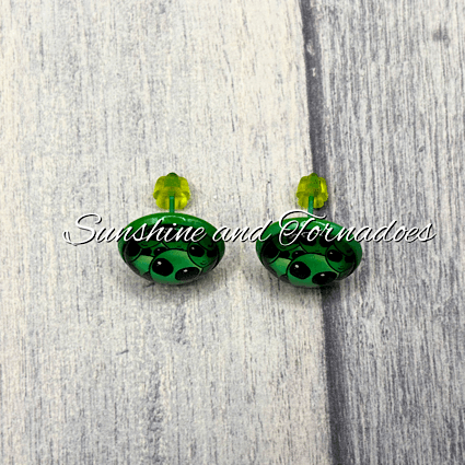 👽✨ Out-of-This-World Alien Stud Earrings ✨👽 - Image 3