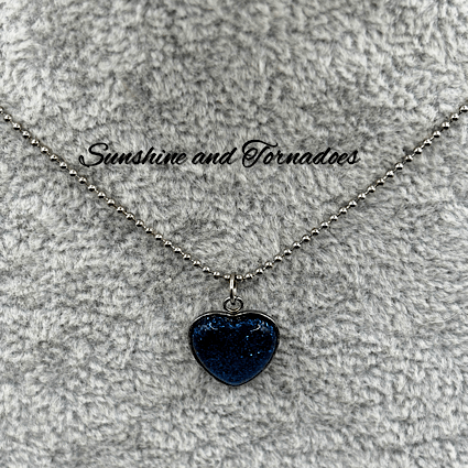 ✨ Midnight Sparkle Heart Jewellery Set ✨ - Image 3