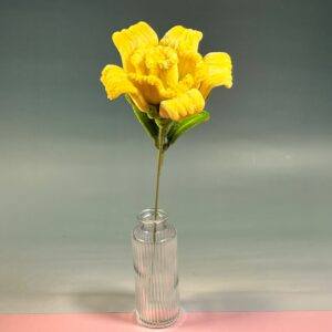 Fuzzywire ‘Bonita’ Rose – Hand Colored with Soft Pastels