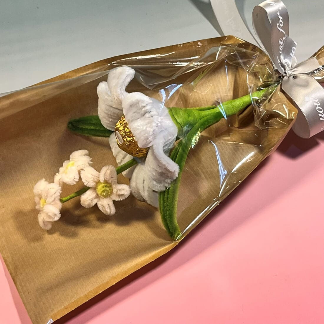 Chocolate Flower Bouquet with Large Lily