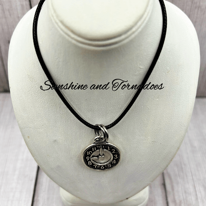 Antique Silver Style Clock Face Pendant on Handmade Waxed Cord Necklace. - Image 6