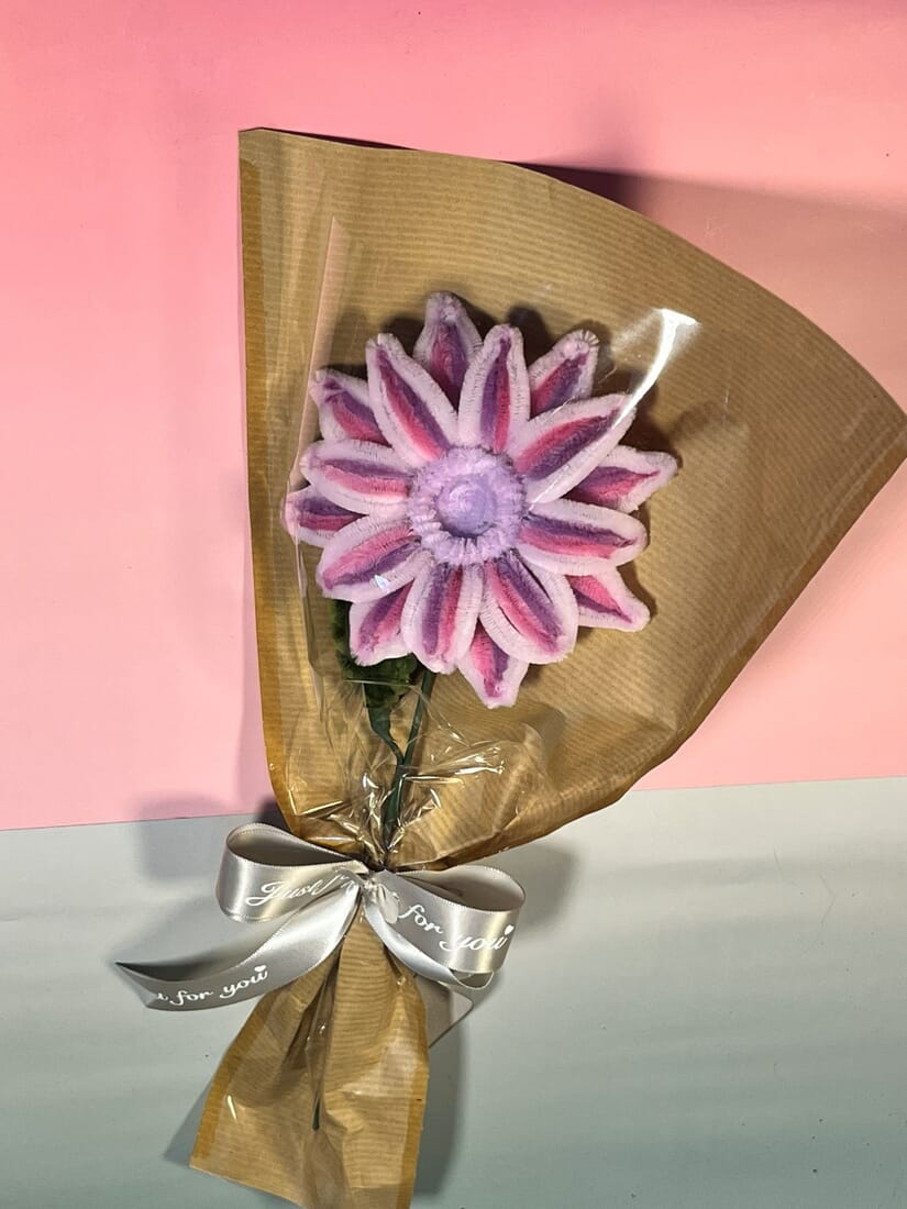 Wrapped Large Single Stem Daisy - Image 2