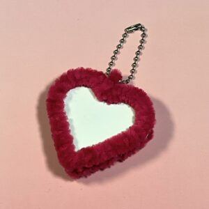 Heart Photoframe Fuzzywire Keychain