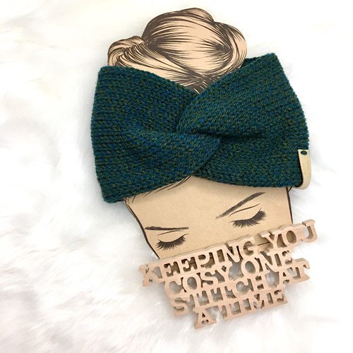 Medium Weight Machine-Knitted Twisted Headwrap
