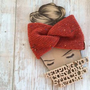 Medium Weight Machine-Knitted Twisted Headwrap