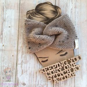 Medium Weight Machine-Knitted Twisted Headwrap