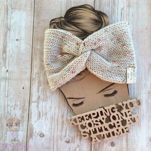 Medium Weight Machine-Knitted Twisted Headwrap