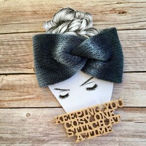 Medium Weight Machine-Knitted Twisted Headwrap