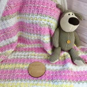 Handmade Crocheted Corner-to-Corner Baby and Toddler Blanket