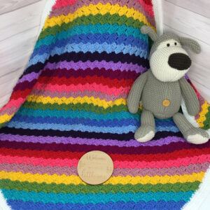Handmade Crocheted Corner-to-Corner Baby and Toddler Blanket