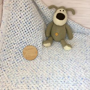 Hand Crocheted Granny Square Baby Blanket