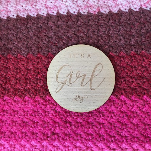 Pink & Berry Striped Baby / Lap Blanket - Image 2