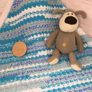 Handmade Crocheted Corner-to-Corner Baby and Toddler Blanket