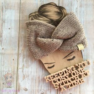 Medium Weight Machine-Knitted Twisted Headwrap