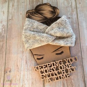 Medium Weight Machine-Knitted Twisted Headwrap