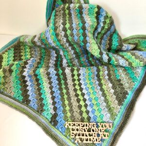 Handmade Crocheted Corner-to-Corner Baby and Toddler Blanket