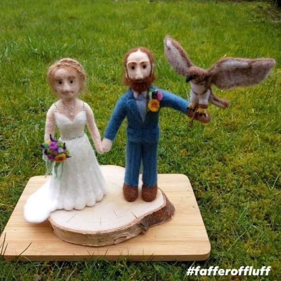 Custom Needlefelt Cake Topper - Image 2