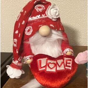 Romeo- The Valentine Gift Gonk. Medium Decorative Novelty Gift. Collectible Art Doll Ornament.