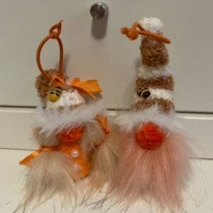 Sparky & Flame -The Bee Kind Gift Gonks. Hanging Dangle Decorations.