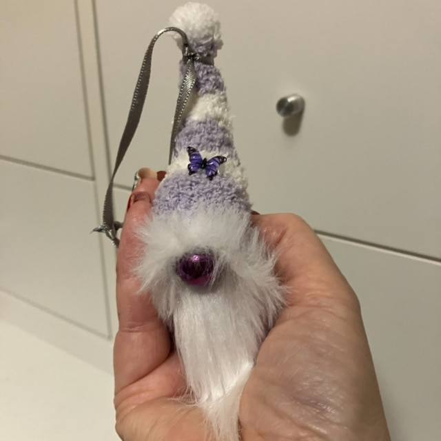 Barry & Amy - The Purple Butterfly Gift Gonks. Hanging Dangle Decorations. In Aid of Fibromyalgia Awareness. - Image 2