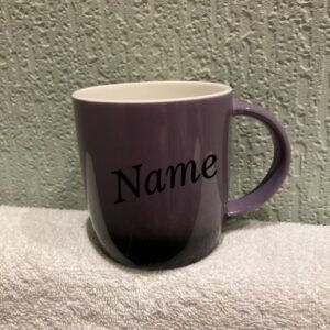 The Butterfly. Bug-on-a-Mug Collection. Personalised Mug. Cute and Quirky Gift Item. In Aid of Fibromyalgia Awareness.