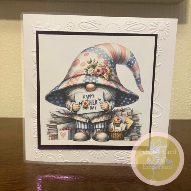 SALE— 2 for 1 Just For You & Puppy Love Mother’s Day Gonk Cards-5.5”sq with envelopes. - Image 3