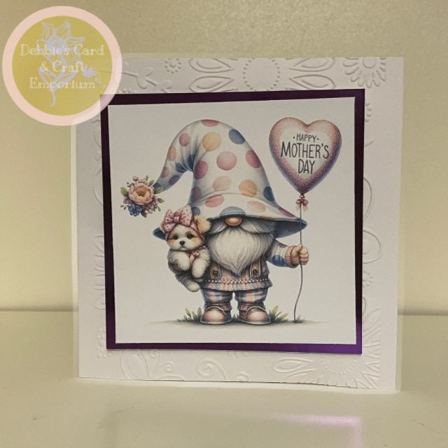SALE— 2 for 1 Just For You & Puppy Love Mother’s Day Gonk Cards-5.5”sq with envelopes. - Image 6