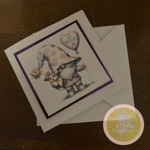 SALE— 2 for 1 Just For You & Puppy Love Mother’s Day Gonk Cards-5.5”sq with envelopes. - Image 7