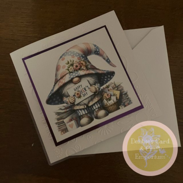 SALE— 2 for 1 Just For You & Puppy Love Mother’s Day Gonk Cards-5.5”sq with envelopes. - Image 4