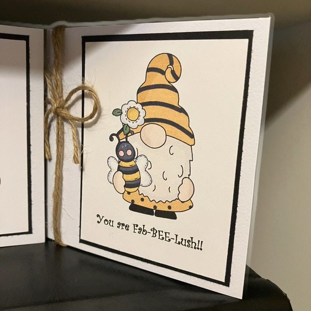 “Bee” Positive Gonk Cards-Pack of 3 Mini Cards with envelope - Image 5