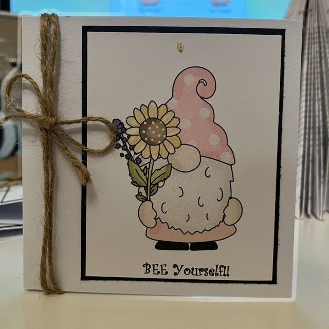 “Bee” Positive Gonk Cards-Pack of 3 Mini Cards with envelope - Image 8