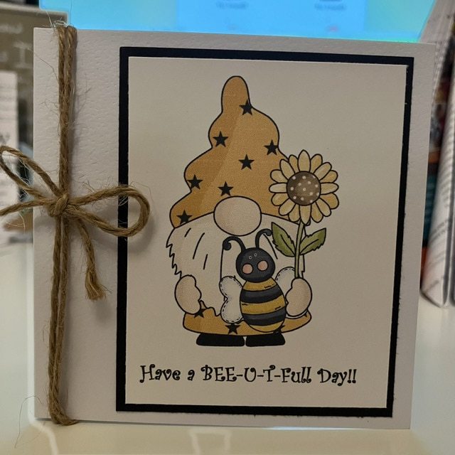 “Bee” Positive Gonk Cards-Pack of 3 Mini Cards with envelope - Image 7