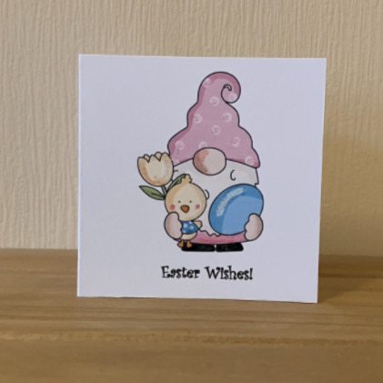 Easter Gonk Cards-Pack of 3 Tiny Mini Cards/Notelets with envelopes - Image 5