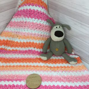 Handmade Crocheted Corner-to-Corner Baby and Toddler Blanket