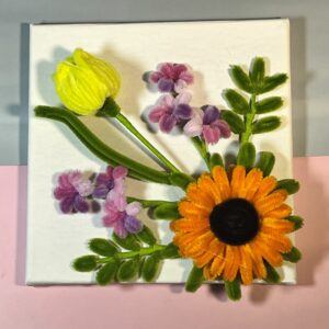3D Floral Wall Decor Canvas Frame