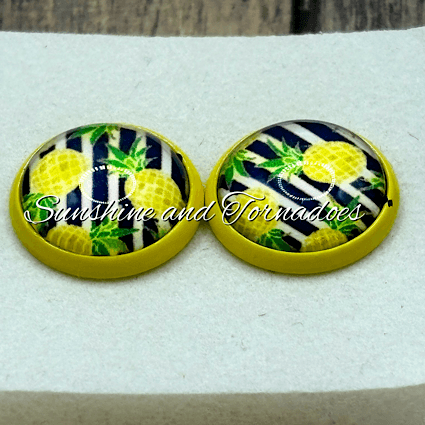 🍍✨ Handmade Pineapple Stud Earrings ✨🍍 - Image 8